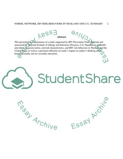 Social Norms and HIV Risk Behavior