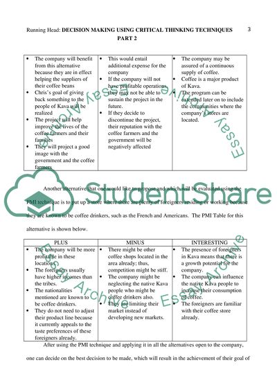 Decision Making using Critical Thinking Techniques Part 2