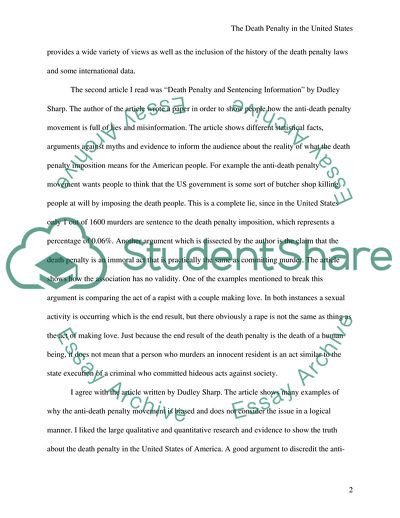 The Death Penalty in the United States