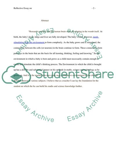 Science and Technology in Early Childhood