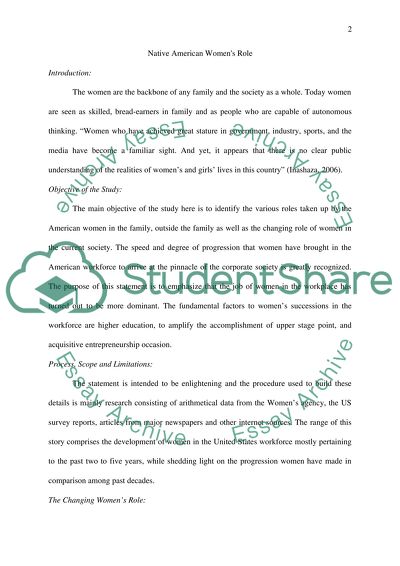 The Changing Native American Womens Role