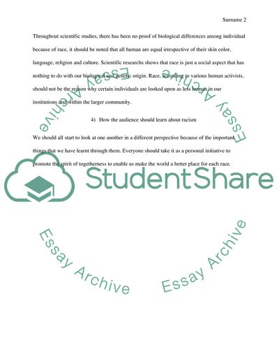 Racism in a Different Perspective