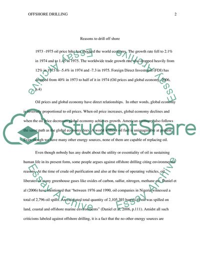 The Reasons to Drill Off Shore for Oil Production