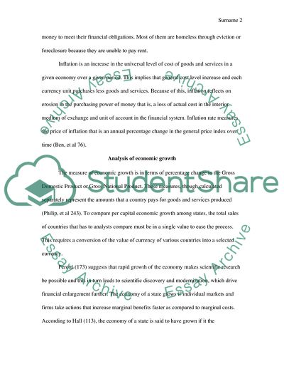 Economic Growth, Unemployment and Inflation