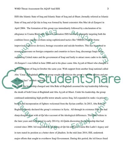 Assessment of the Terrorist Threat of ISIS and AQAP