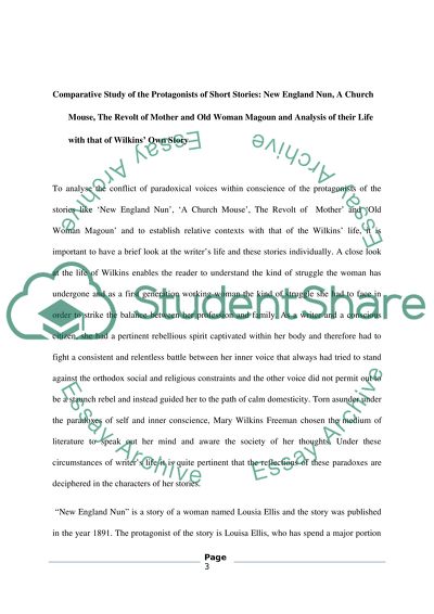 Mary Wilkins Freeman as One of Those Prolific Writers of Early 19th Century