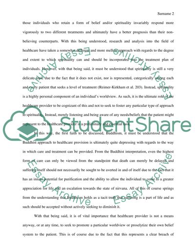 Spirituality in Health Care