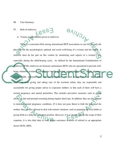 The Role of Midwives in Providing Health Care for Women with Pre-Eclampsia