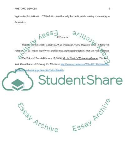 Identifying Rhetorical Devices