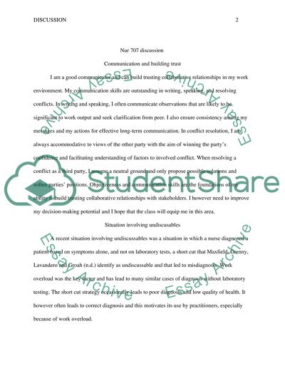 Trust Building through Effective Communication