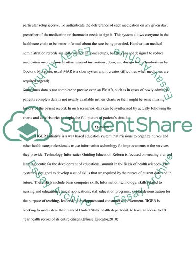Nursing and Knowledge Work
