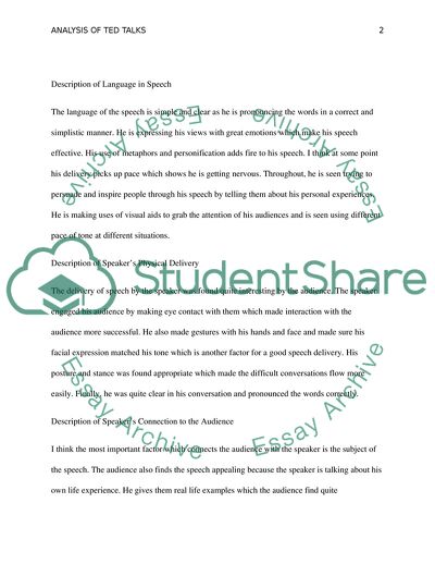 Analysis of TED Talks