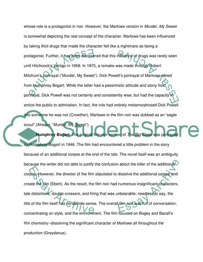 Philip Marlowe Versions: A Critical Analysis