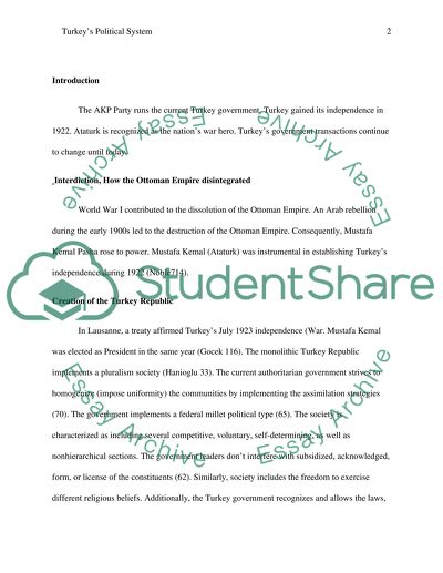 Turkey political system