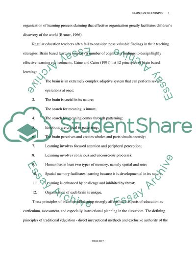 Brain Based learnnig