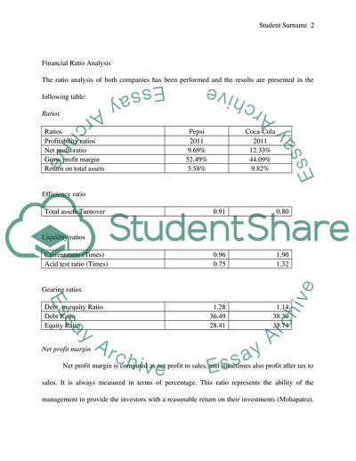 Financial Review and Comparison