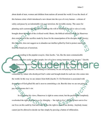 Religions View of Terrorism