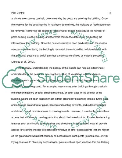 Biology of Pests and its Relation to Pest Control