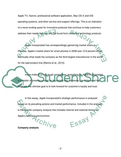 The Analysis of Apple Inc