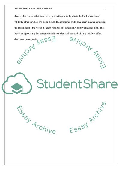 Corporate Social Responsibility and Disclosure