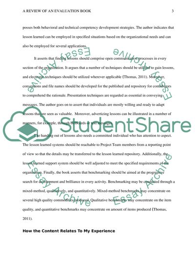 A Review of an Evaluation Book