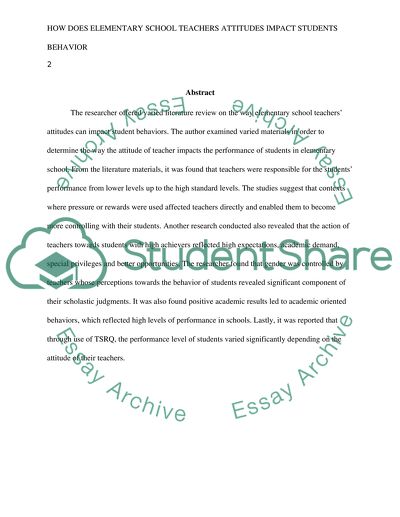 A good attitude makes image