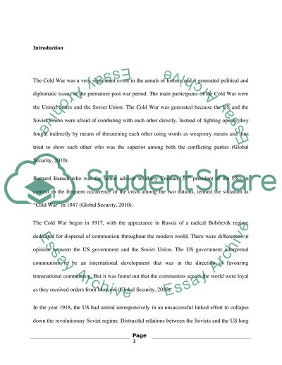 What Started the Cold War