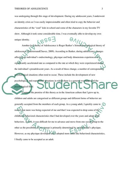 Theories of Adolescence