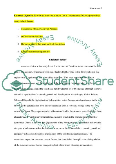 Effects of Amazon Deforestation on Wildlife