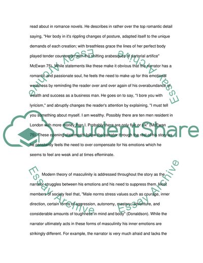 In Between Masculinity and Society - Ian McEwans Dead as They Come