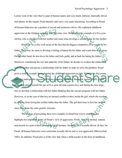 Social Psychology: Aggression