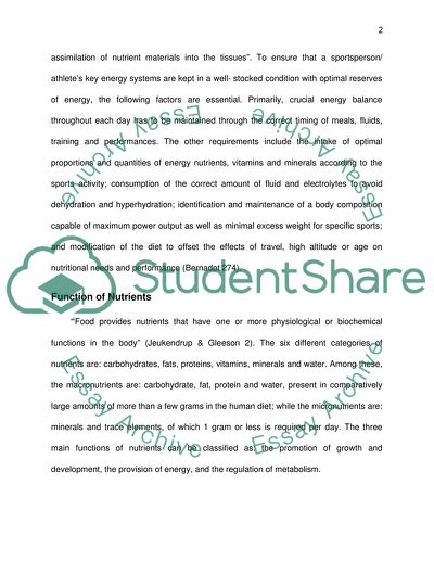 Advanced Sports Nutrition