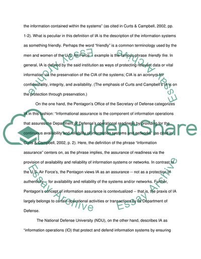 Protecting Intellectual Property Rights With Information Assurance