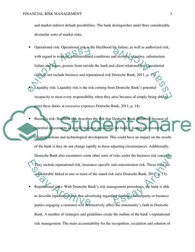 Financial Risk Management