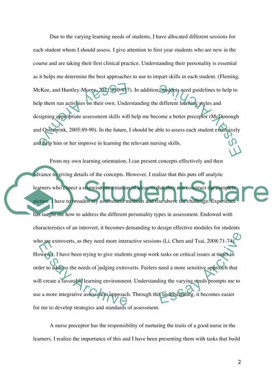 Reflection on the Development of a Nursing Teacher