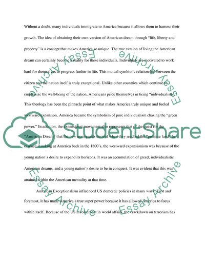 American Exceptionalism