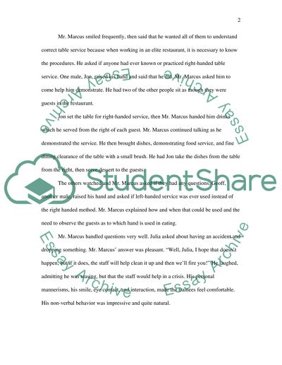 Journal Assignment Observation of a Presentation