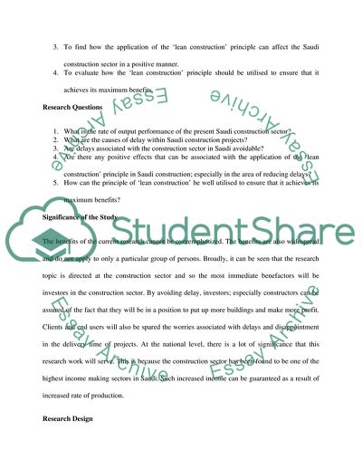 The Construction Industry in Saudi Arabia