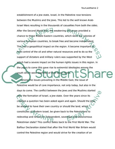 Middle East and International Relations