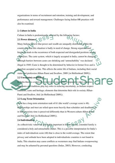 The Distinguishing Features of HRM in a Developing Economy
