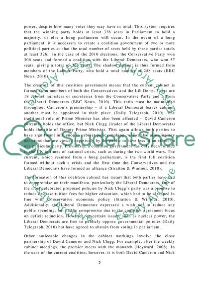 Politics course work