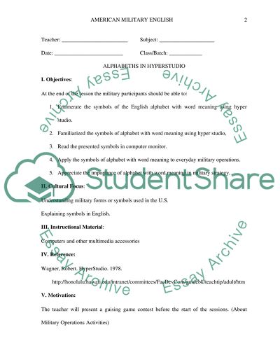 American Military English