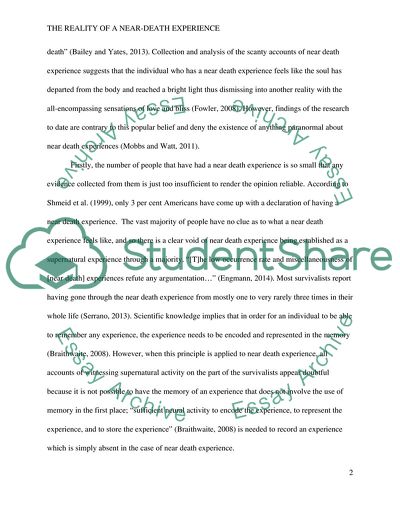 The Reality of a Near-Death Experience