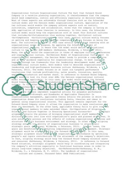 Organizational Culture