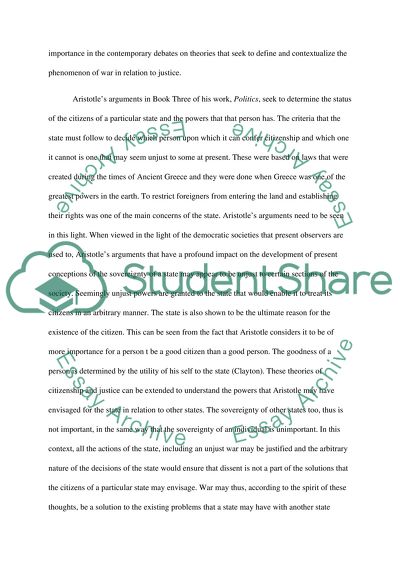 Theories of Just War