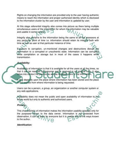 Systematic Security Management