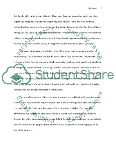 Attending the Performance of Mamma Mia