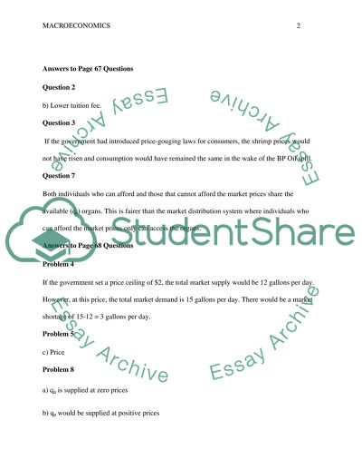 Macro Econ Discussion Questions