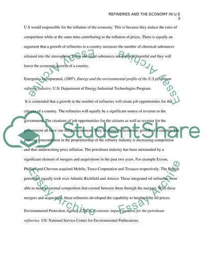 The US Oil Refining Industry