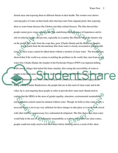 Water First by Hart, Amy